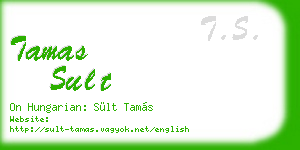 tamas sult business card